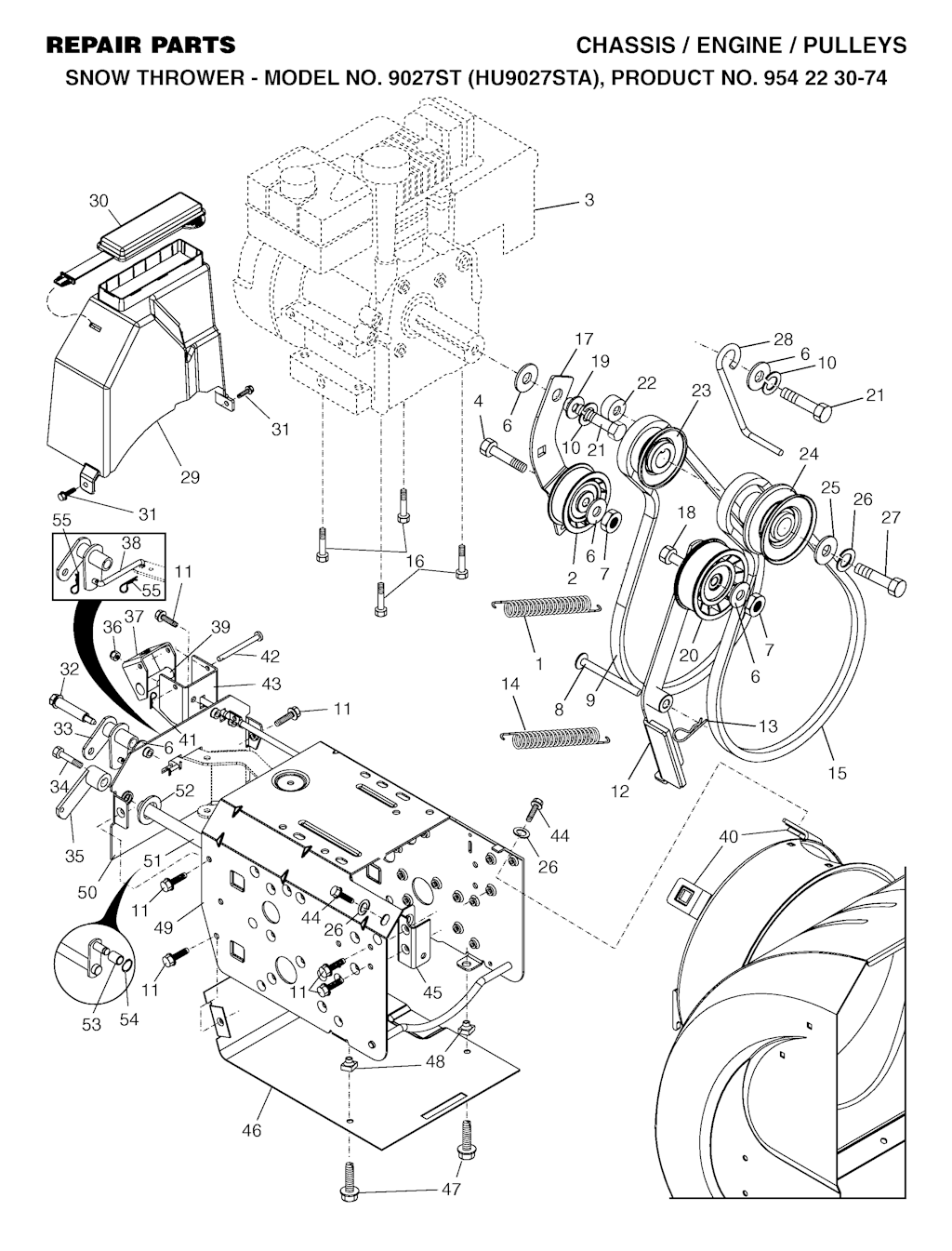 Explosionszeichnung Ersatzteile