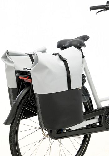 New Looxs Doppeltasche Nyborg Double light grey / black MIK 2.0