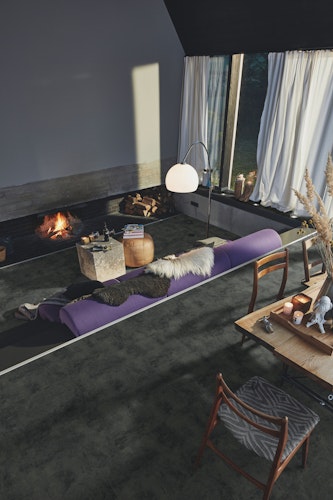 MEISTER Laminatboden MeisterDesign. laminate LB 150 857 x 398 x 8 mm 07136 Black Rock Steinporen-Struktur