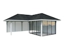 Vorschaubild Palmako Pavillon Bianca 24,9 m² Set 211 Slide - 28 mm