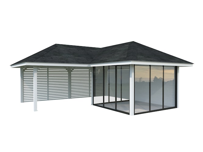 Palmako Pavillon Bianca 24,9 m² Set 211 Slide - 28 mm