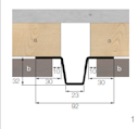 OSMO Fassade Lisene 1  - 32 x 30 x 23 x 3000 mm