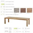 Diamond Garden Tisch CHATEAU 300 x 100 cm, Recycled Teak
