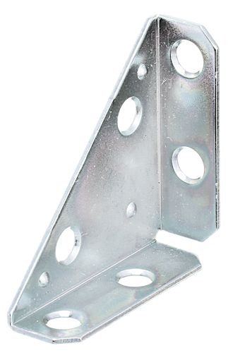 Alberts® Eckplatte, sendzimirverzinkt, Schenkellängen 50 mm, Breite 70 mm 337254
