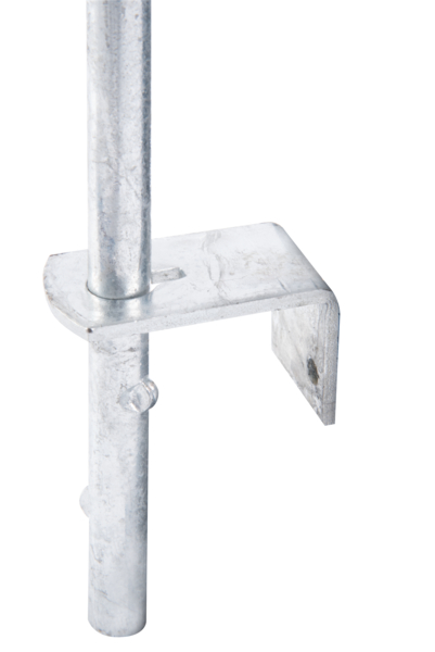 Alberts® Bodenschieber feuerverzinkt Gesamthöhe 400 mm Abstand Bolzen - Tor 40 mm