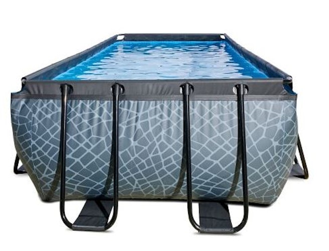 Exit rechteckiger Rahmenpool mit Sandfilteranlage, Wärmepumpe und Sonnendach 540 x 250 cm (Höhe 122cm)