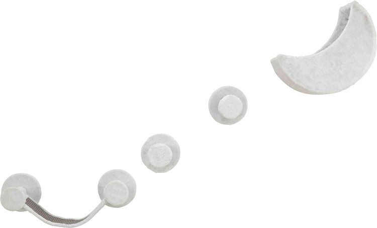 TRIXIE Wandset, Plüsch, 4 Teile, weiß/grau