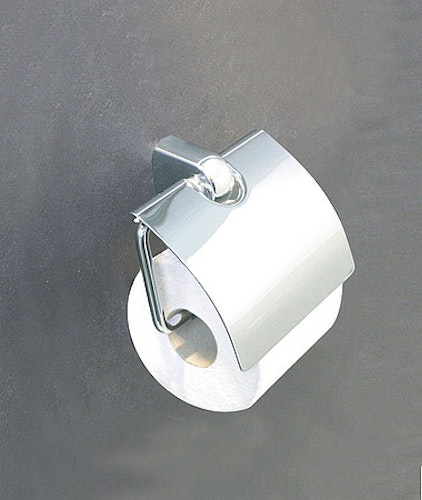 Bravat WC- Papierhalter mit Deckel Metasoft - gedämpfte Absenkung, chrom