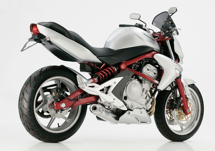 HURRIC SLIP-ON Schalldämpfer Rac 1 Aluminium poliert für KAWASAKI ER-6f,ER-6n,Versys 650