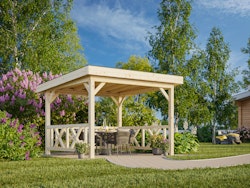 Palmako Carport/Pavillon Connect Lenna 8,3 m² Set 301 mit Geländer