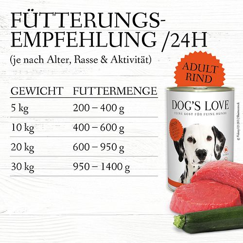 Dog's Love Classic 400g Dose Hundenassfutter