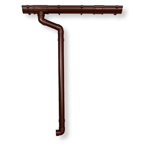 Kunststoff Dachrinnenset für Karibu Terrassenüberdachungen Classic/Premium