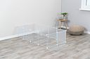 Vorschaubild TRIXIE Indoor Freilaufgehege, Metall/Kunststoff, 140 × 35 × 70 cm, weiß
