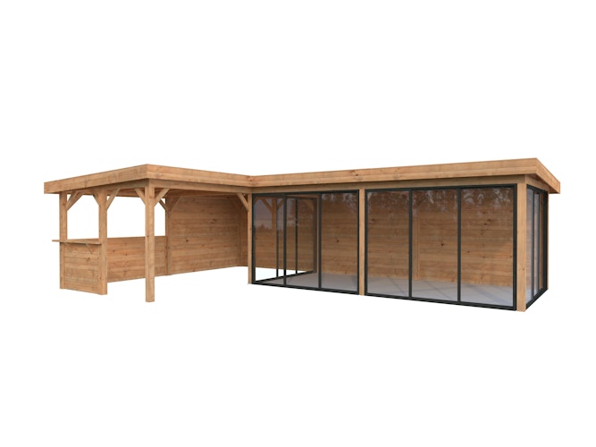 Palmako Carport/Pavillon Connect Lenna 33,2 m² Set 421 Slide