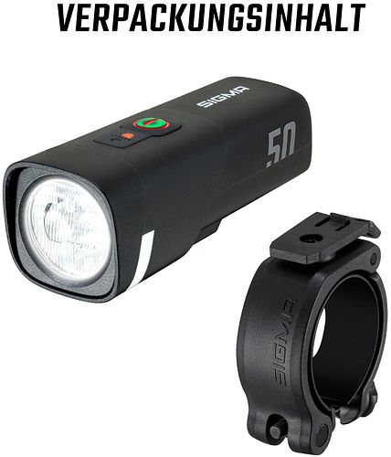 Sigma Sport Aura 50 Scheinwerfer schwarz