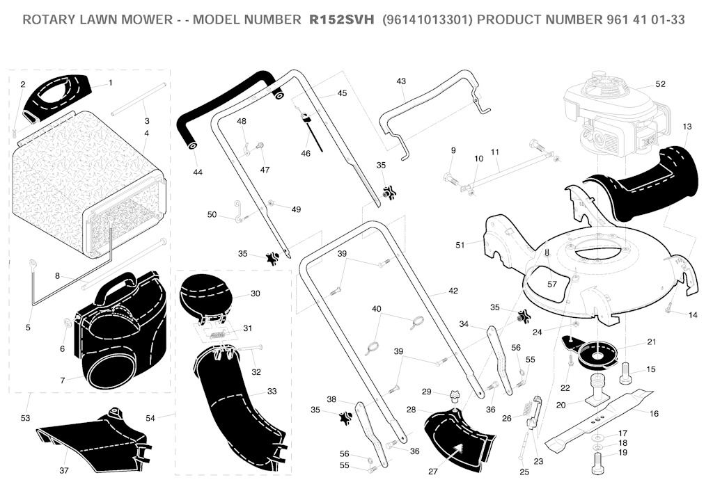 Explosionszeichnung Ersatzteile