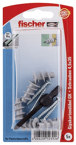 FISCHER Gipskartondübel mit Schraube GKS K (5St)