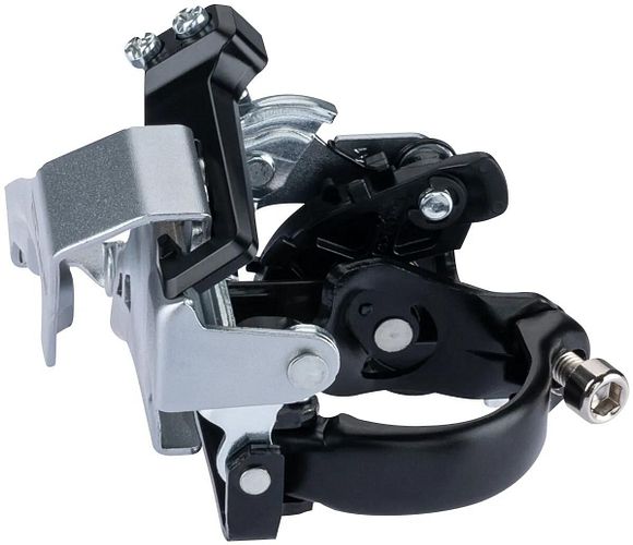 Shimano Umwerfer CUES FD-U4000 silber mit Schelle 34, 9 mm, mit Adapter auf 31