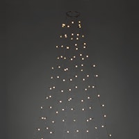 Konstsmide Weihnachtsbeleuchtung  LED Baummantel mit Ring, 8 Stränge à 30Dioden