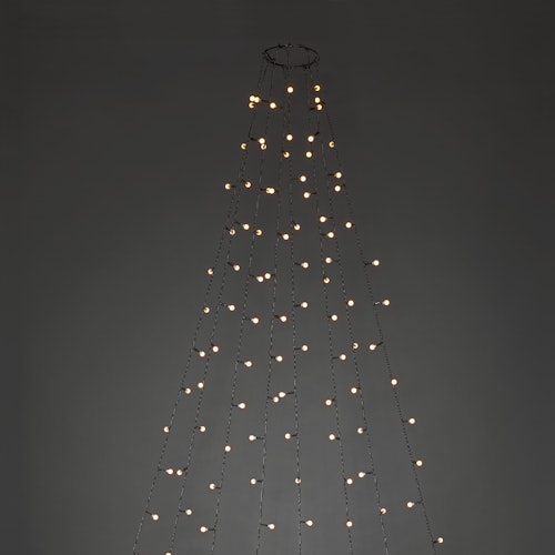 Konstsmide Weihnachtsbeleuchtung  LED Baummantel mit Ring, 8 Stränge à 30Dioden