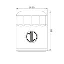 Vorschaubild MIW Ölfilter PO22001 Filterpatrone 65 mm (OEM-Qualität)