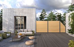 NewTechWood Castello Sichtschutzelement WPC 900 x 900/1830 mmZubehörbild