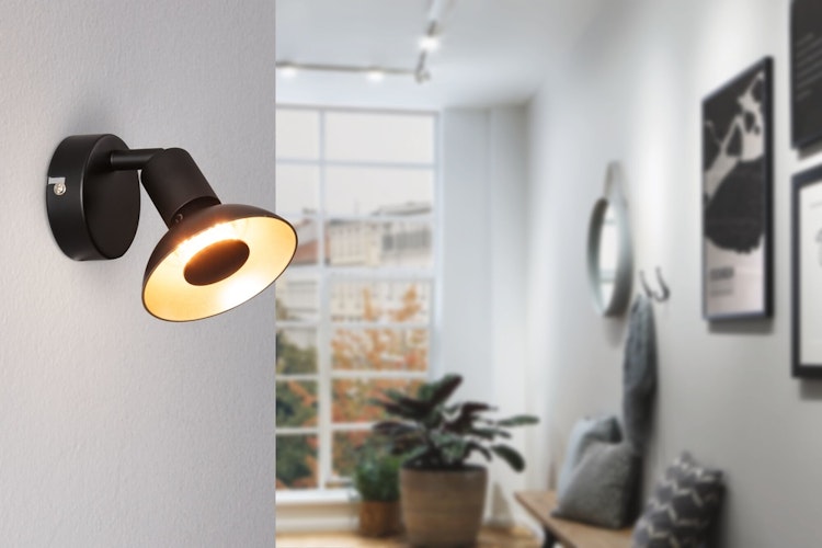 Paulmann Spotlight Carolina 1x10W GU10 schwarz matt