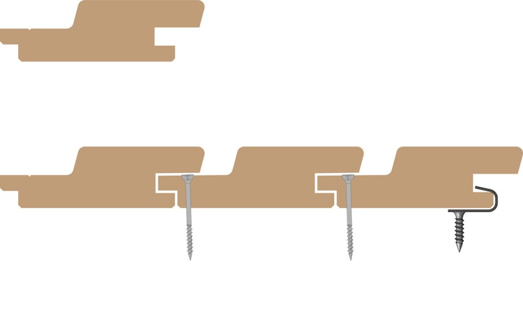 OSMO Fassade Rautenprofil BLACK STRIPE Kanadische Lärche Sortierung Top - 27 x 96 mm VE 4 Stk.