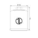 Vorschaubild MIW Ölfilter PO22003 Filterpatrone 52 mm (OEM-Qualität)