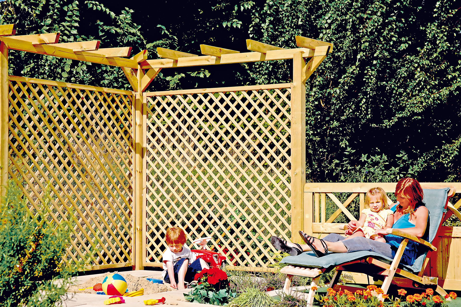 T&J Pergola Verlängerung 9 x 9 x 190 cm