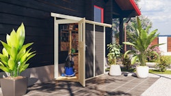 Karibu Anlehn-Gartenhaus Gerätehaus Görlitz - 19 mm