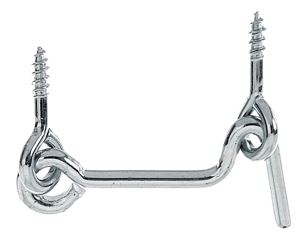 Alberts® Sturmhaken mit Öse blau verzinkt z.Einschrauben Länge 50 mm Haken ⌀3 mm