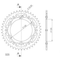 Supersprox Stealth-Kettenrad 525 43Z (Silber)