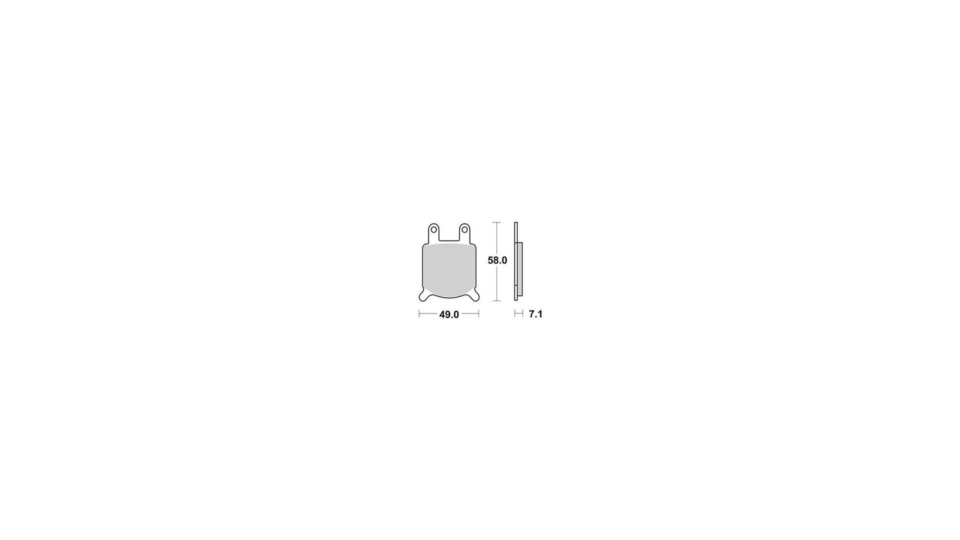 TRW Bremsbelag MCB 536 mit Zulassung