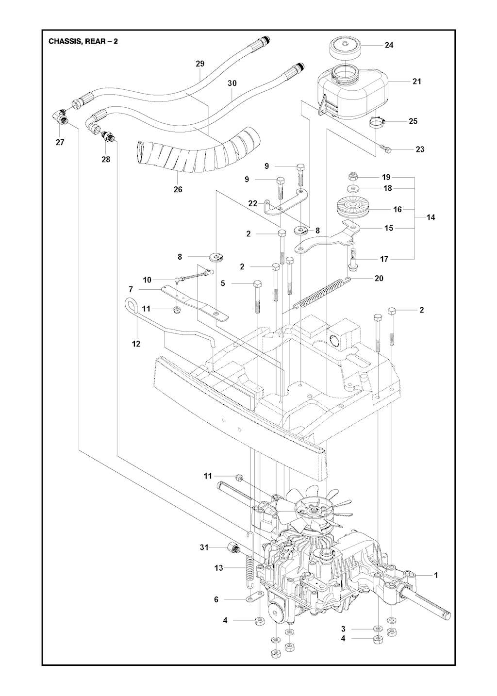 Explosionszeichnung Ersatzteile