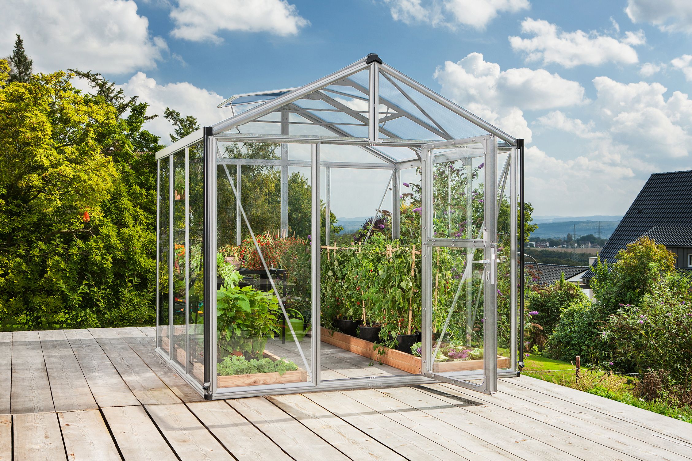 Vitavia Gewächshaus Zeus 6200 inkl. 2 Dachfenstern - 6,2 m²
