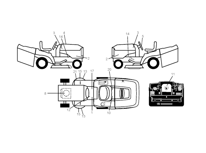 Husqvarna Gartentraktoren CTH140 TWIN, 96061018501, 2007-05