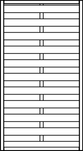 OSMO Sichtblende Lillehammer 2.0 - geschlossen 89x178 cm