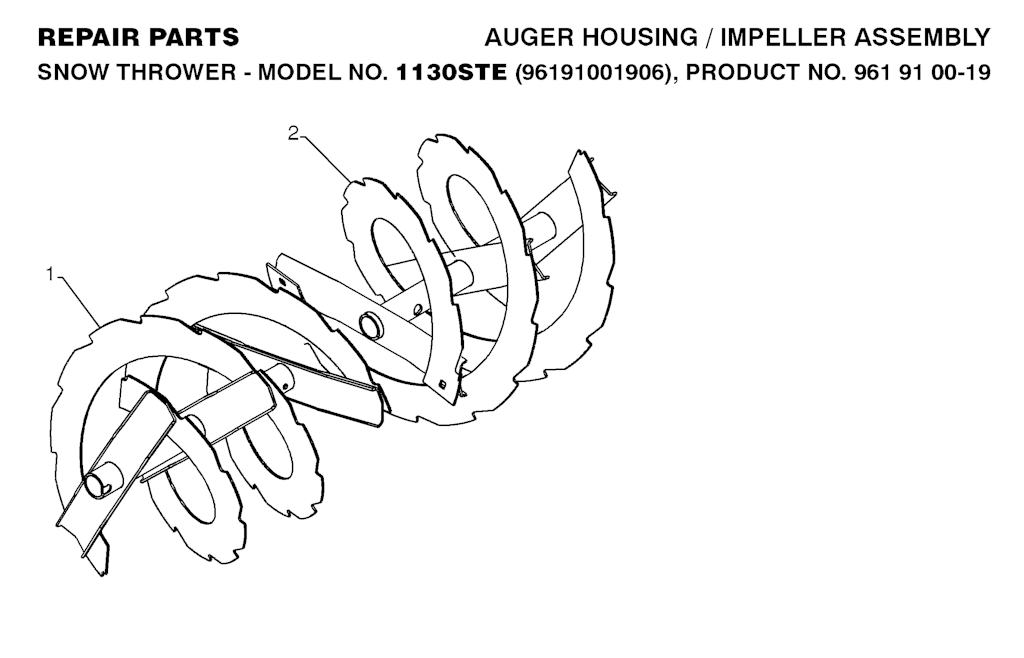 Explosionszeichnung Ersatzteile