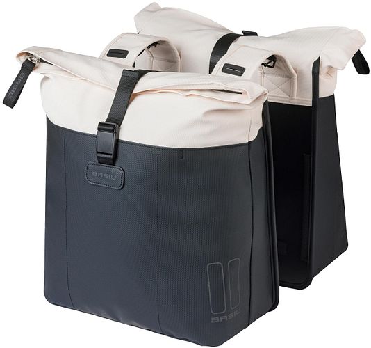 Basil Doppeltasche Vive 35 l schwarz/beige scharz / cremefarben