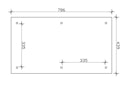 Vorschaubild Skan Holz Carport Taunus 439 x 786 cm