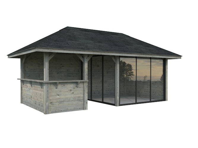 Palmako Pavillon Bianca 16,6 m² Set 207 Slide - 28 mm