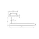 Vorschaubild Griffwerk Türgriff SQUARE Schraubtechnik - Edelstahl matt