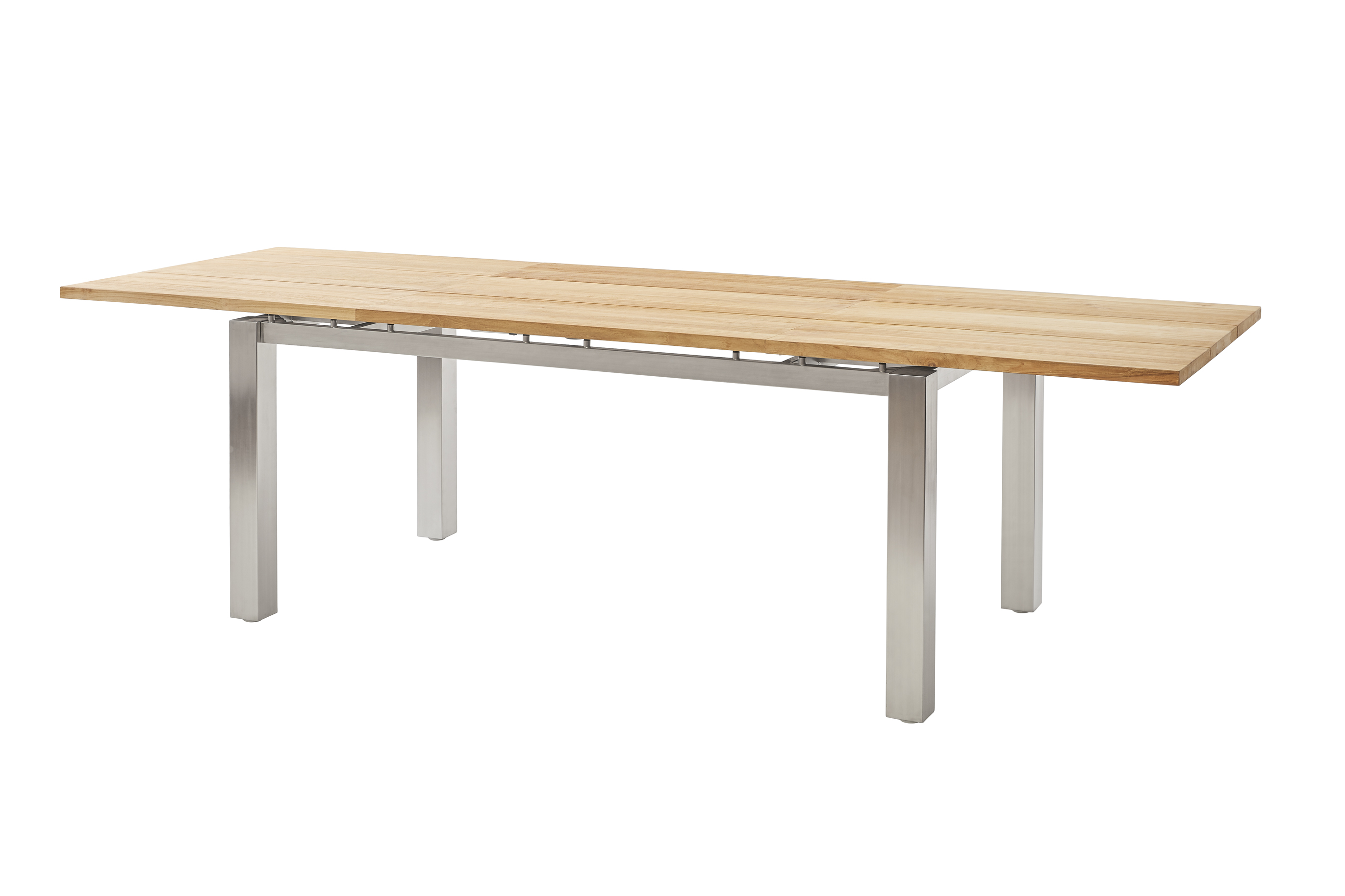 Diamond Garden Ausziehtisch LEVANTO 170/270 x 90 cm, Edelstahl / Recycled Teak