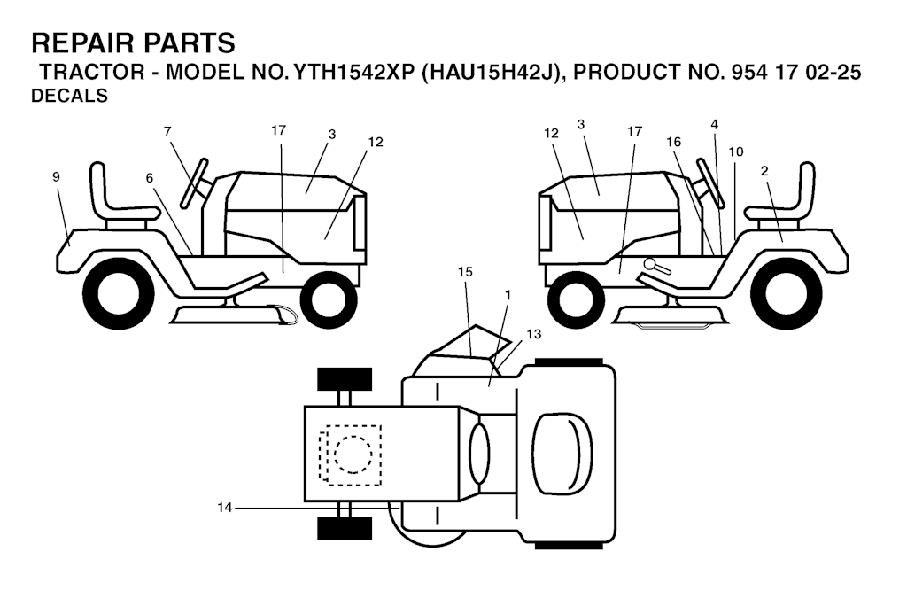 Explosionszeichnung Ersatzteile