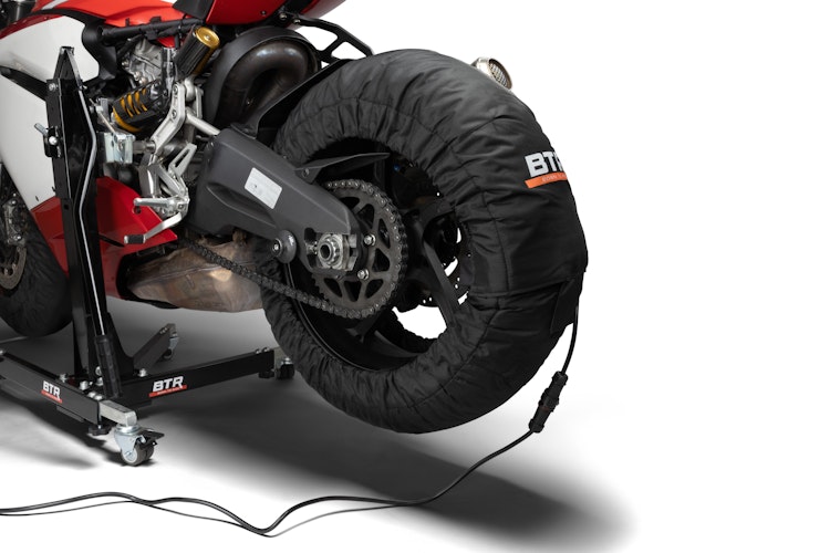 BTR Motorrad Reifenwärmer - Set, Digital, 17 Zoll