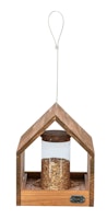 TRIXIE Futterhaus zum Aufhängen & Silo, Kiefernholz, 20 × 24 × 20 cm, braun