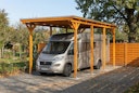 Vorschaubild Skan Holz Emsland - Flachdach Caravan-Carport aus Leimholz Breite 402 cm