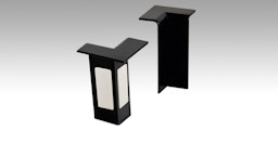 MEISTER Innenecke (selbstklebend) Schwarz 2039 Passend zur Fußleiste Profil 15 MK | 15 F MK | 20 PK | 20 PK AquaZubehörbild