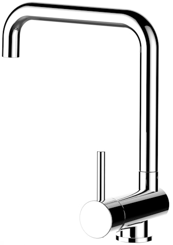 Wasserhahn Vorfenster Küchenarmatur, Umklappbar 6 CM, mit 360° schwenkbarem N-Auslauf, Verchromt